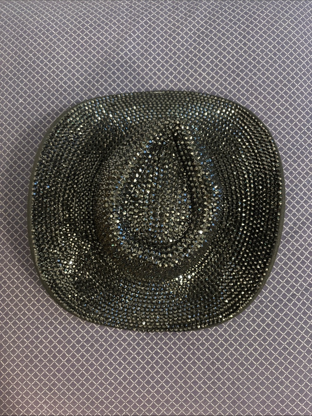 Women's Black Rhinestone Cowboy Hat - Picture 3 of 4